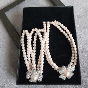 Elegant Pink Pearl Jewelry Set